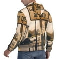 thumbnail image 6 of Kdxio Rustic French Signpost Print Mens Casual Hooded Collar Drawstring Hoodies Pullover Sweatshirts Casual Long Sleeve Shirts-X-Large, 6 of 7