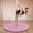 Pink, variant on Resenkos 2" Thick Folding Pole Dance Crash Mat, 5ft Round Lightweight Design for Home - Light Gray