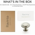 thumbnail image 5 of Ravinte 30 Pack Brushed Nickel Cabinet Pulls 1-1/4 inch Kitchen Drawer Pulls Cabinet Door Handles Knobs for Dresser, 5 of 10