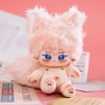 thumbnail image 4 of Muñeca de algodón de felpa Kawaii, figura de súper estrella rellena, flores de cerezo, cuerpo gordo, muñeca de fruta, puede cambiar la ropa, regalo, 20cm, 4 of 5