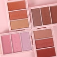 thumbnail image 4 of Blush Powder For Cheeks,3-In-1 Face Blush Highlighter Makeup Palette,Matte Pearlescent Brighten Glitter Pink Contour Palette, Nude Pink Blush for Wome, 4 of 4