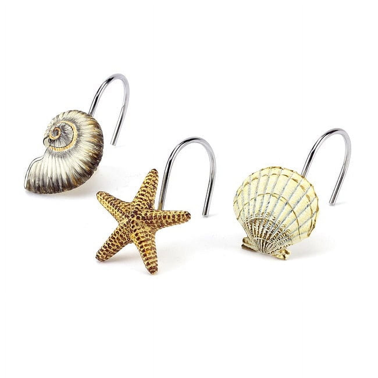 Avanti Linens  Antigua Coastal Shower Curtain Hooks (Set of 12)