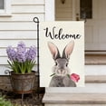 thumbnail image 5 of QuanTara Double-Sided Easter Garden Flag, 11.8"x17.7" Outdoor Spring Yard & Patio Decoration, Burlap Linen Banner for Easter Basket Fillers, Home Party Decor, 5 of 6
