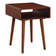 thumbnail image 1 of Pemberly Row Modern End Table with Shelf in Mahogany Wood Finish, 1 of 6