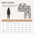 thumbnail image 4 of Picia Pirate Hats Pattern Women’s Long-Sleeve Sleepwear Set - Soft 2-Piece Loungewear with Pockets, Comfy PJs for Relaxing Nights-Medium, 4 of 7