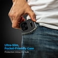 thumbnail image 3 of Encased for iPhone 17 Pro Wallet Case with Adjustable Neck Strap (Cache Series) - Crossbody Protective Phone Case with Built-In Card Holder Slot (Black), 3 of 7