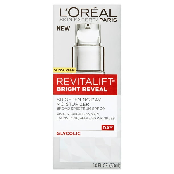 L'Oreal Paris Revitalift Bright Reveal Sunscreen Glycolic Brightening