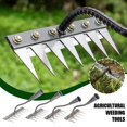 thumbnail image 3 of Manganese Steel Weeding Tool 5 6 7 8 Tooth Garden Cultivator for Soil Loosening and Aeration Ergonomic Handle Multi Use Lawn Yard Gardening, 3 of 8