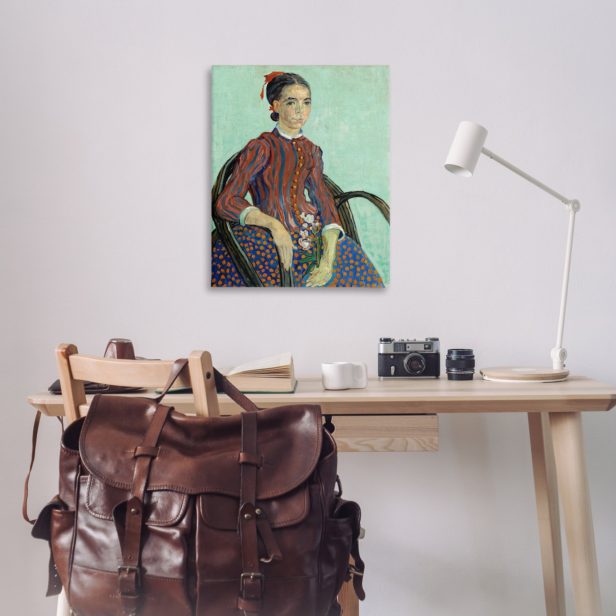 Stupell Industries Van Gogh Lady Mousme People Painting Wrapped Canvas Art Print Wall Art, 30 x 40