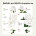 104 Piece White Artificial Roses for Wedding Centerpieces and Home ...