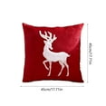 thumbnail image 3 of Funda de almohada bordada navideña de 45 x 45 cm. Ideal para decoración navideña o de invierno, ideal para sofás., 3 of 5