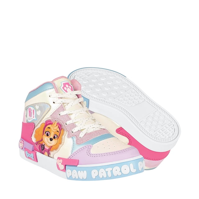 TENIS CASUALES NIÑA PAW PATROL SKYE SIMIPIEL BEIGE 18-21