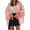 Pink, variant on Long Sleeve Solid Women Lantern Loose Knit Oversize Sweater Cardigan