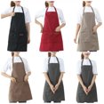 thumbnail image 2 of Injueey Delantal de cocina impermeable conveniente cubierta protectora accesorio adultos delantales ropa de trabajo para restaurante cafetería Herramientas y accesorios para hornear, 2 of 6