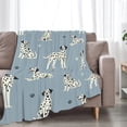thumbnail image 5 of Dalmatian Blanket Super Cozy Soft Dalmatian Throw Blanket Warm Plush Fluffy Spotted Dog Stuff Gifts for Women Girls Fleece Flannel Gift Blankets for Kids Adults 80"X60", 5 of 6