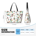 thumbnail image 4 of Easygdp Pretty Floral With Leaves Bolsa de Viaje de Playa de Gran Capacidad, Bolsa Tote Perfecta para la Playa, Escapadas de Fin de Semana y Viajes, 4 of 7