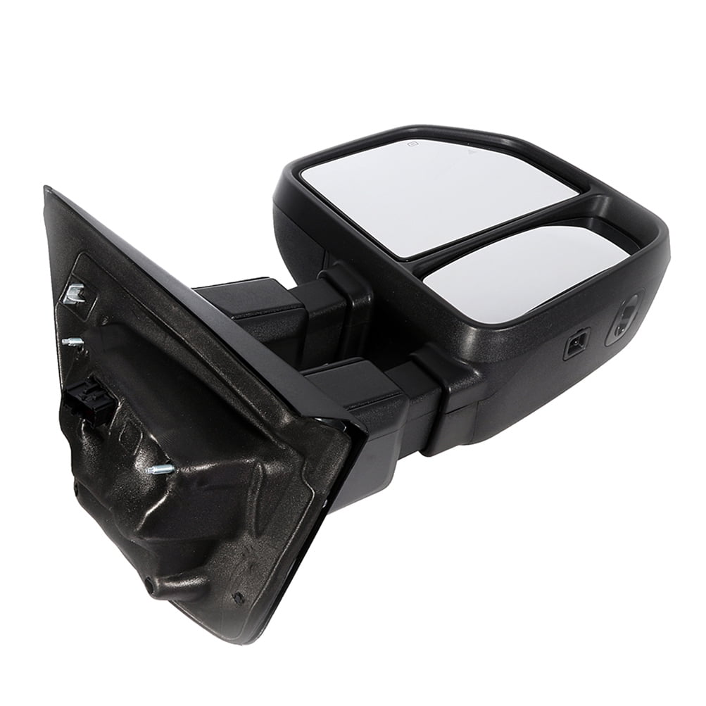 ECCPP Power Heated Towing Mirrors For Ford F250-F550 & Excursion 1999-2007 - Black, No Lights, With Conversion Plug