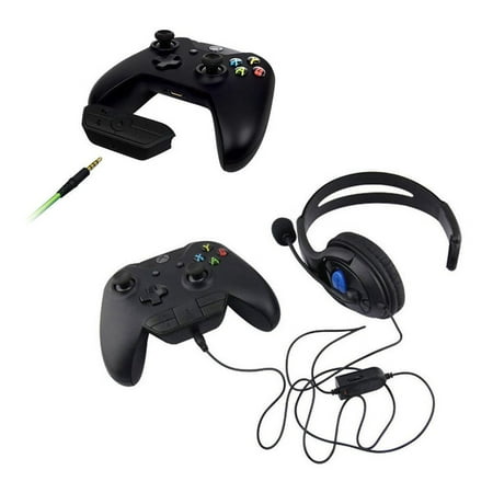 Black Stereo Headset Adapter Headset Audio Adapter Headphone Converter For Microsoft Xbox One Wireless Game