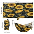 thumbnail image 2 of Hanging Hammock Portable Travel Camping For Outdooor Beach Camping Hiking Yellow Sunflowers Pattern, 2 of 8
