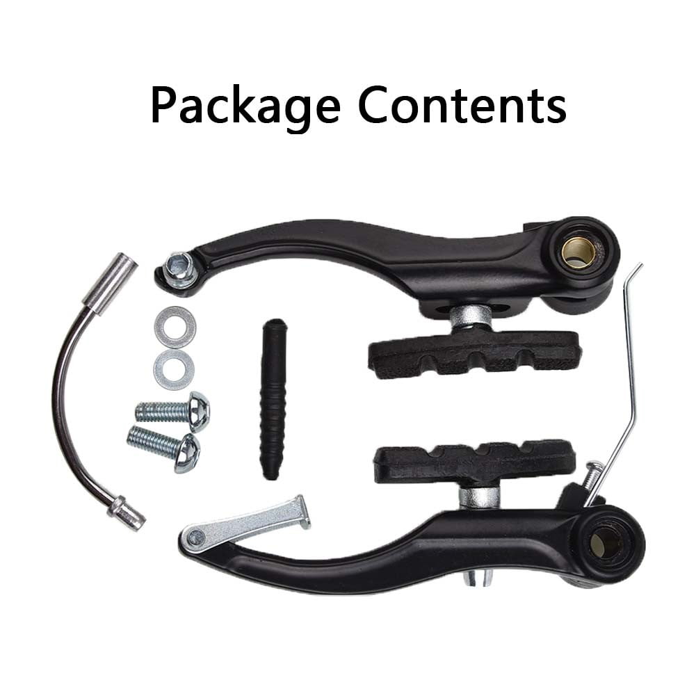 BCLONG Complete VBrake Set MTB Mountain Bike Black Levers VBrakes