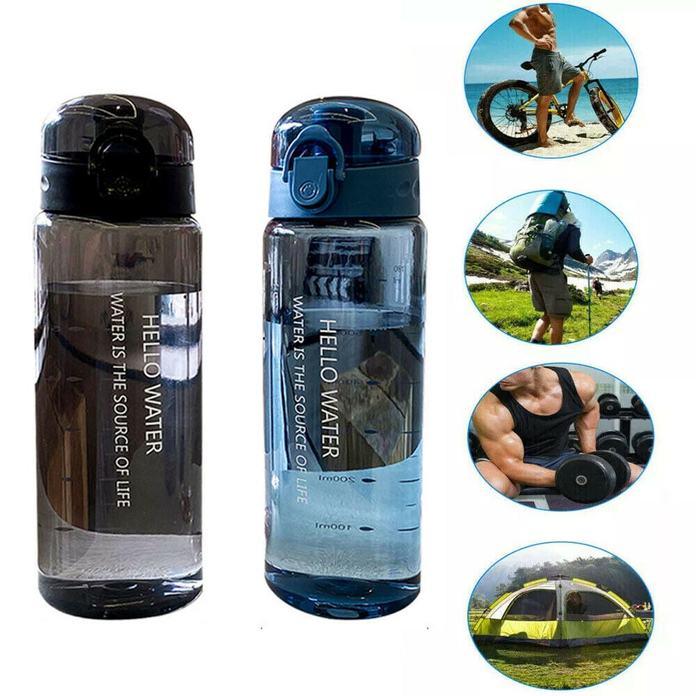 Sports Water Bottle 780ml Portable Gym Travel Clear Leakproof Drinking Bottles 