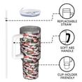 thumbnail image 6 of Camouflage 40oz Tumbler– Stainless Steel Insulated Tumbler with Handle and Straw, Large Capacity Travel Cup for Hot & Cold Drinks, 6 of 6