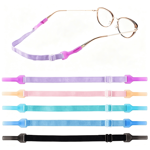 DUPAI Kids Eye Glasses Strap No Tail Adjustable Sunglasses Straps Cords Sports Eyeglasses Holder Around Neck Straps Glasses Chain