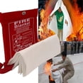 thumbnail image 2 of Fire Blanket Fiberglass Fire Emergency Blanket Flame, 2 of 5