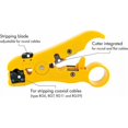 thumbnail image 5 of Alicates pelacables para cables de antena, cables de TV, cables coaxiales, cables de red y cables Ethernet, cuchillas de corte integradas, alicates pelacables con mango resistente, 5 of 5