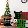 thumbnail image 3 of Christmas Pillow Covers 18x18 Inch Christmas Tree Decoration Pillows Farmhouse Pillow Covers Set of 4 Cotton Linen Xmas Trees Pillow Case Indoor Holiday Cushion Cover for Sofa Couch, 3 of 6