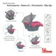 thumbnail image 5 of Carriola de bebé D' Bebé Aventura Asa Reversible Portabebe Rosa, 5 of 5