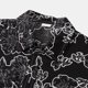 thumbnail image 4 of Camisas De Vestir Para Hombre Manga Corta Camiseta de manga corta con solapa y hebilla con estampado de y ocio para hombre (Black, XXL), 4 of 7