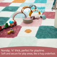 thumbnail image 4 of Alfombra infantil Jinchan de 213 cm de radio, colorida, antideslizante, 4 of 8