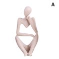 thumbnail image 3 of CAROOTU Modern Home Decor Resin Abstract Thinker Statue For Desktop Decoration Simple, 3 of 6