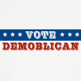 thumbnail image 3 of CafePress - Vote Demoblican Baseball Jersey - Cotton Baseball Jersey, 3/4 Raglan Sleeve Shirt, 3 of 4