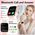 thumbnail image 5 of Smart Watch Fits for Android and IPhone, 1.85 inch Fitness Tracker, Men Women's Smartwatch with Answer/Make Calls/120+ Sports Modes/Message Reminder, IP68 Waterproof Rouge Pink, 5 of 5