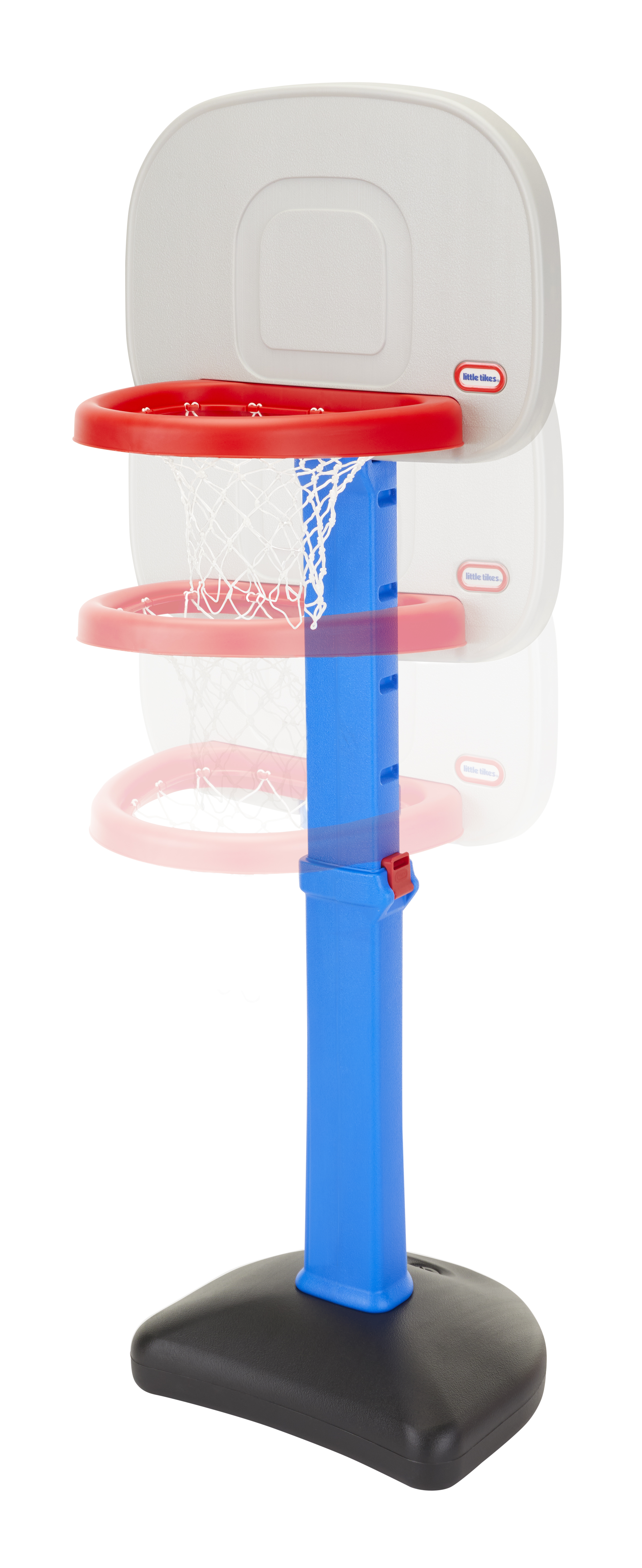 Little Tikes TotSports Easy Score Toy Basketball Hoop with Ball, Height Adjustable, Indoor Outdoor Backyard Toy Sports Play Set For Kids Girls Boys Ages 18 months to 5 Year Old, Blue - image 5 of 6