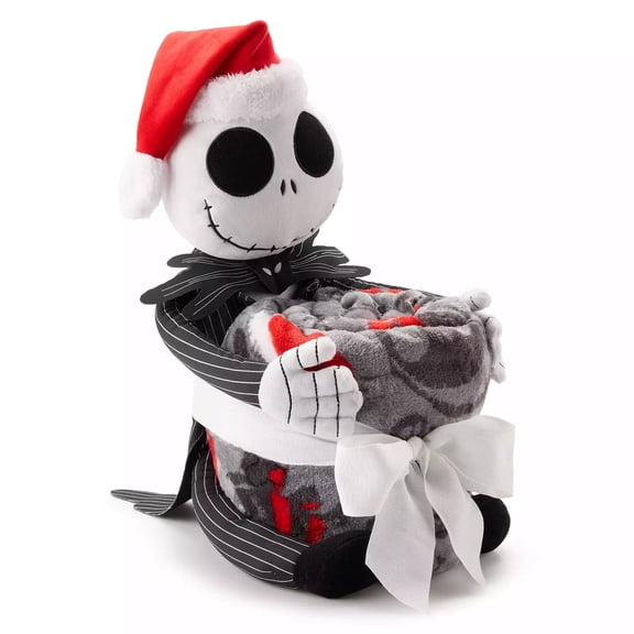 Disney's The Nightmare Before Christmas Jack Skellington Holiday Pillow Buddy & Throw Blanket Set