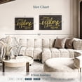 thumbnail image 4 of Elephant Stock Adventure Awaits Gold Wall Art - Horizontal Canvas Wall Art - Living Room Wall Decor - Inspirational And Typography Canvas - Gray And Yellow Decor By Kimberly Allen - 36" x 24", 4 of 8