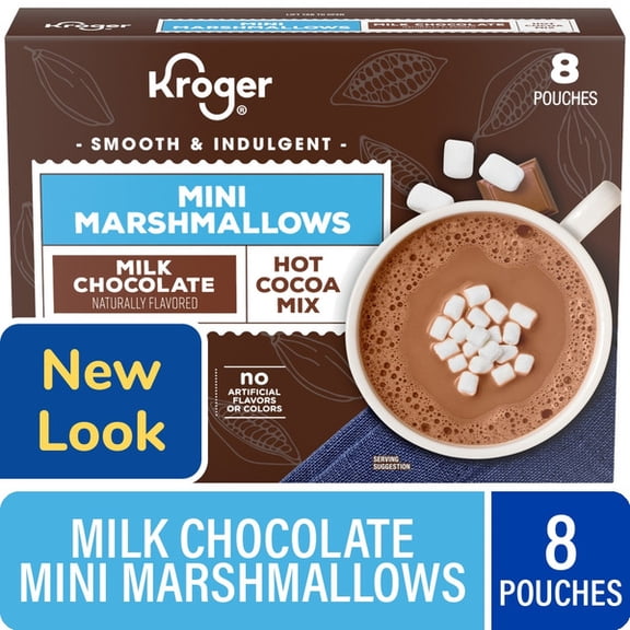 KR Mini Marshmallows Milk Chocolate Flavored Hot Cocoa Mix, 8 Count