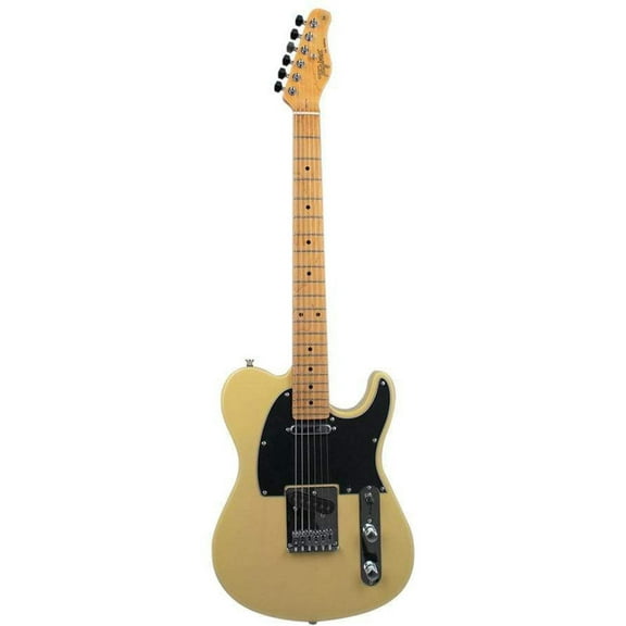 Tagima TW 55-BS-LF/BK Electric Guitar - Butterscotch