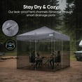 thumbnail image 3 of Quictent 10x10 Pop Up Canopy Tent - Instant Setup Gazebo for 1 Person, Portable & Compact, Waterproof & UV Protection, Ideal for Camping, Beach, Parties, and Outdoor Events, 3 of 7