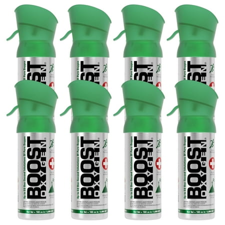 (8 pack) Boost Oxygen Portable Canned Oxygen, Natural, 3L