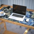 thumbnail image 3 of Long Mouse Pads for Desk,Pioneer Flower Floral Print Pattern Desk Mats on Top Of Desks, Desk Mouse Pad Extra Large with 3mm Non-Slip Base and Stitched Edge for Gaming,Office,Work,Home 35.4"x15.7", 3 of 6
