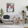 thumbnail image 3 of Stupell Rabbit Flower Meadow Nature Animals & Insects Painting Gallery Wrapped Canvas Print Wall Art, 3 of 5