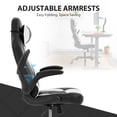 thumbnail image 6 of CL.HPAHKL PC Gaming Chair, Office Chair High Back PU Leather Ergonomic Computer Chair with Lumbar Support, Height Adjustable Video Game Chair for Adults, White, 6 of 7