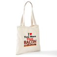 thumbnail image 6 of CafePress - I Love You More Than Bacon Tote Bag - Unisex Canvas Tote Bag, Beige, 1-Piece, 6 of 6