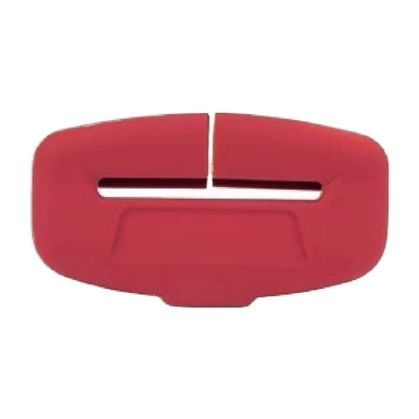 2 fundas protectoras universales para hebilla de cinturón de seguridad de coche, de silicona suave y anticolisión, fáciles de instalar y resistentes a altas temperaturas.