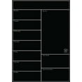 thumbnail image 3 of Magnetic Refrigerator Weekly Planner, Soft Whiteboard Calendar, Mobile Organization Board, 11.8x4 Inches Dry Erase Surface, for Kitchen Home Office Scheduling, To Do List Fridge Magnet, Black, 3 of 5