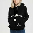 thumbnail image 4 of KBODIU Womens Oversized Hooded Sweatshirts Big Pocket Long Sleeves Pullover Sweatshirts Women Winter Shaker Pullover Outwear Maternity Cute Hooded Shirts Fashion Outfits, 4 of 6
